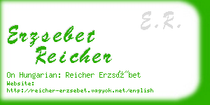 erzsebet reicher business card